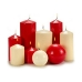 Κερί Κόκκινο Κερί (7 x 10 x 7 cm) (4 Μονάδες)