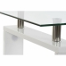 Šoninis staliukas DKD Home Decor Balta Medžio Metalinis Stiklas Plastmasinis 120 x 60 x 42 cm