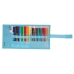 Pencil Case Benetton Spring Roll-up Sky blue 7 x 20 x 7 cm (27 Pieces)