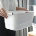 Multi-purpose basket Confortime Plastic With handles Wood 40 x 21,5 x 18 cm (12 Units)