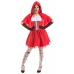 Kostum za odrasle Halloween Rdeča Kapica (3 Kosi)