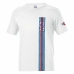 Herren Kurzarm-T-Shirt Sparco Martini Racing Weiß