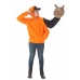 Kostum za odrasle Halloween Vesoljec Oranžna (2 Kosi)