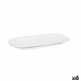 Serving Platter Bidasoa Glacial Ceramic White (31 x 18 cm) (Pack 6x)