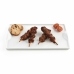 Snack tray Quid Gastro Fun White Ceramic 25,5 x 15,5 cm (6 Units) (Pack 6x)