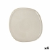 Flad Plade Bidasoa Ikonic Hvid Keramik 26,5 x 25,7 x 1,5 cm (4 enheder) (Pack 4x)
