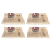 Sushiset DKD Home Decor 14,5 x 14,5 x 31 cm Multicolour Mandala Stengods Orientalisk (16 Delar)