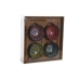 Набор для суши DKD Home Decor 34 x 34 x 6,5 cm Разноцветный Mandala Керамика Восточный (12 штук)