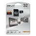 Mикро SD карта памет с адаптер PNY ‎SDU32GBHC10HP-EF Клас 10 32 GB