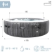 Spa gonflable Intex Purespa Greywood Deluxe 28440EX 220-240 V 4 places 1741 l/h