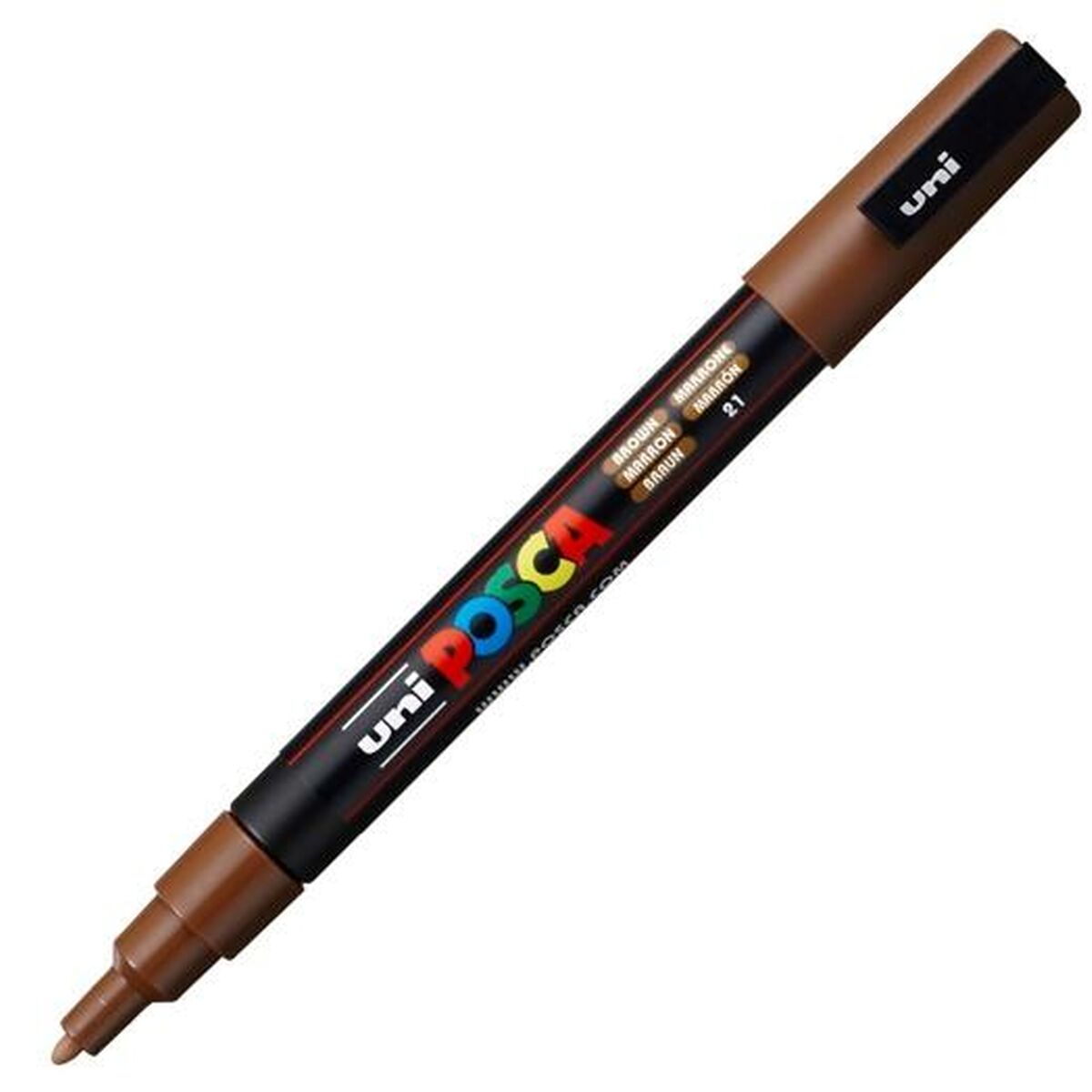 Marker POSCA PC-3M Rjava (6 kosov)