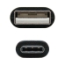 USB A til USB C-kabel NANOCABLE 10.01.210 Sort