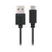 USB A til USB C-kabel NANOCABLE 10.01.210 Sort