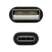 USB A till USB C Kabel NANOCABLE 10.01.210 Svart