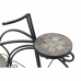 Cache-pot DKD Home Decor Bicyclette Céramique Mosaïque Noir Forge (70 x 28 x 57 cm)