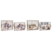 Set de Tăvi DKD Home Decor Multicolor 40 x 30 x 6 cm Lemn MDF (2 Unități)