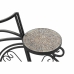 Kaspó DKD Home Decor Kerékpár Kerámia Mozaik Fekete Többszínű Kovácsolt vas 70 x 28 x 57 cm (70 x 28 x 57 cm)