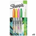 Set di Pennarelli Sharpie Neon Multicolore 4 Pezzi 1 mm (12 Unità)