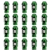 Set Παξιμάδια OMP 7075 40 mm M12 x 1,25 20 uds Πράσινο