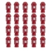 Set Møtrikker OMP 7075 M12 x 1,25 40 mm 20 uds Rød