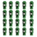 Set Παξιμάδια OMP 7075 40 mm M14 x 1,50 20 uds Πράσινο
