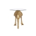 Malý postranný stolík Home ESPRIT Zlatá Živica Sklo 60 x 60 x 62 cm