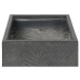 Conjunto de vasos Home ESPRIT Cinzento escuro Fibra de Vidro Magnésio 44,5 x 44,5 x 43 cm (3 Unidades)