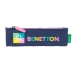Skoleetui Benetton Cool Marineblå 20 x 6 x 1 cm