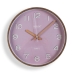 Horloge Murale Versa Rose Plastique Quartz 4,3 x 30 x 30 cm