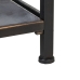 Miza z 2 Predaloma BRICK Rjava Črna Železo 75,5 x 38 x 85 cm