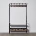 Мебель для прихожей с ящиками BRICK Вешалка Коричневый Чёрный Железо 111 x 37 x 185 cm