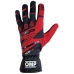 Kids Karting Gloves OMP KS-3 Raudona / Juoda 6