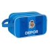 Mokyklinis higienos reikmenų krepšys R. C. Deportivo de La Coruña Mėlyna Sportas 26 x 15 x 12.5 cm