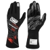 Men's Driving Gloves OMP SPORT Melns/Sarkans S