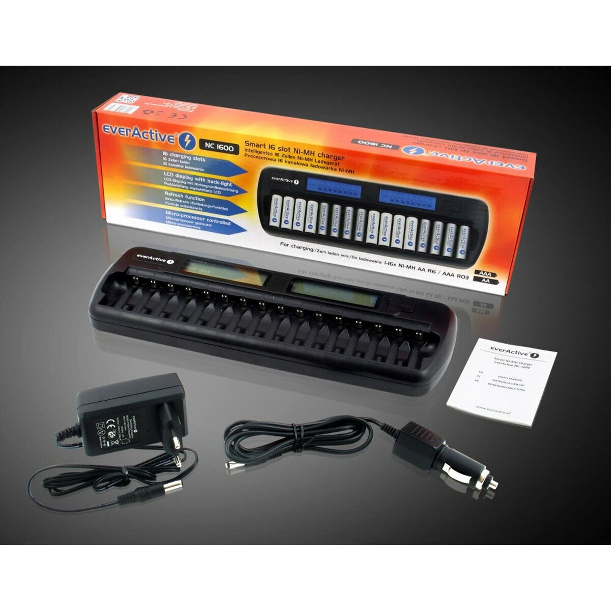 Batterilader EverActive NC-1600