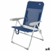 Plážová stolička Aktive Námornícka modrá 47 x 94 x 60 cm (4 kusov)