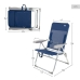 Plážová židle Aktive Námořnický Modrý 47 x 94 x 60 cm (4 kusů)