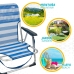 Пляжный стул Aktive Складной Синий 44 x 72 x 35 cm (4 штук)