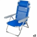 Καρέκλα στην παραλία Aktive Εύκαμπτο Μπλε 48 x 90 x 60 cm (x2)