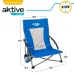 Plážová stolička Aktive Modrá 50 x 67 x 51 cm (4 kusov)