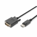 DisplayPort naar DVI Kabel Digitus AK-340301-020-S Zwart 2 m