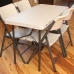 Összecsukható Asztal Lifetime Krémszín 122 x 74 x 61 cm Acél Műanyag