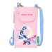 πορτοφόλι Benetton Pink Τσάντα για κινητό τηλέφωνο Ροζ