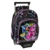 Школьный рюкзак с колесиками Monster High Чёрный 28 x 34 x 10 cm