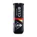 Palline da Tennis D TB CLUB AC 3 PET Dunlop 601334 3 Pezzi (Caucciù)