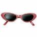 Солнечные очки My Other Me Красный Один размер 50-е годы