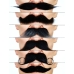 Set de fausses moustaches My Other Me Taille unique Noir 6 Pièces