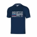 T-Shirt met Korte Mouwen Sparco S01329BM3L Marineblauw