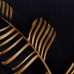 Kissen Schwarz Gold Polyester 45 x 45 cm