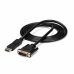 DisplayPort–DVI Adapter Startech DP2DVIMM6            (1,8 m) Fekete 1.8 m